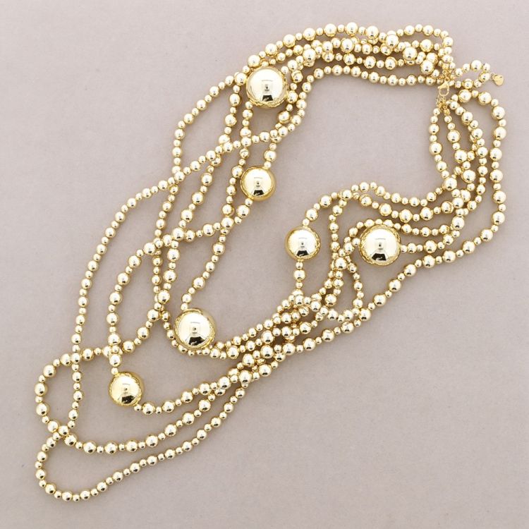 PEARL FINISH BALL NECKLACE