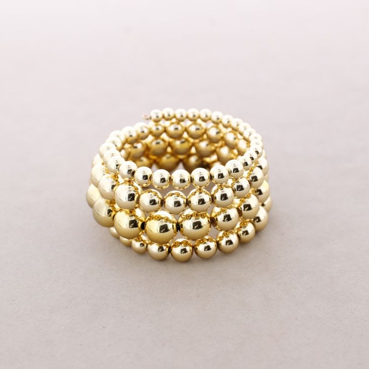 PULSERA BOLAS ACABADO METÁLICO