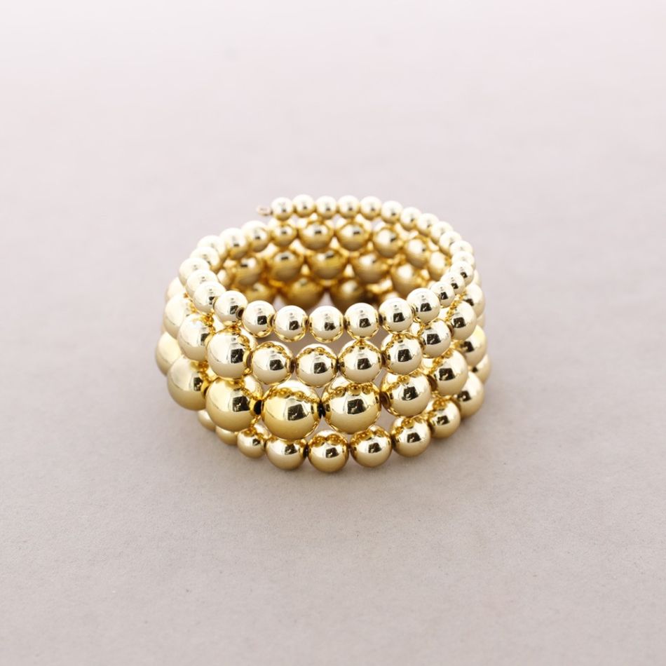 METAL FINISH BALL BRACELET