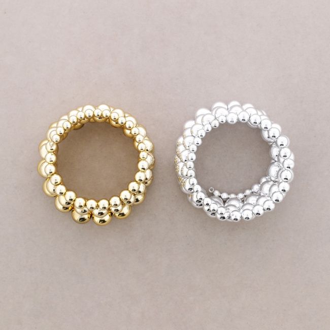 PULSERA BOLAS ACABADO METÁLICO