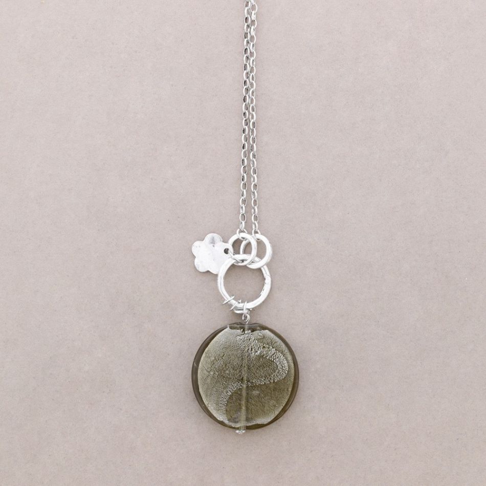 CRYSTAL PENDANT LONG NECKLACE