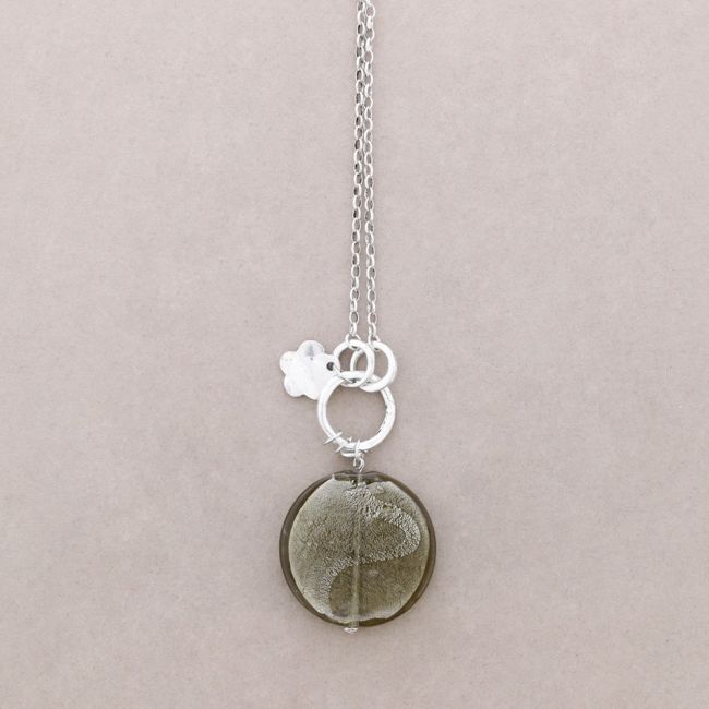 CRYSTAL PENDANT LONG NECKLACE
