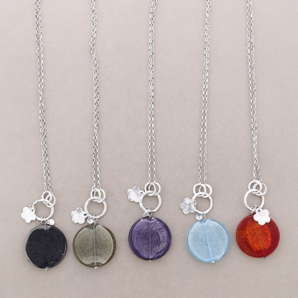 CRYSTAL PENDANT LONG NECKLACE