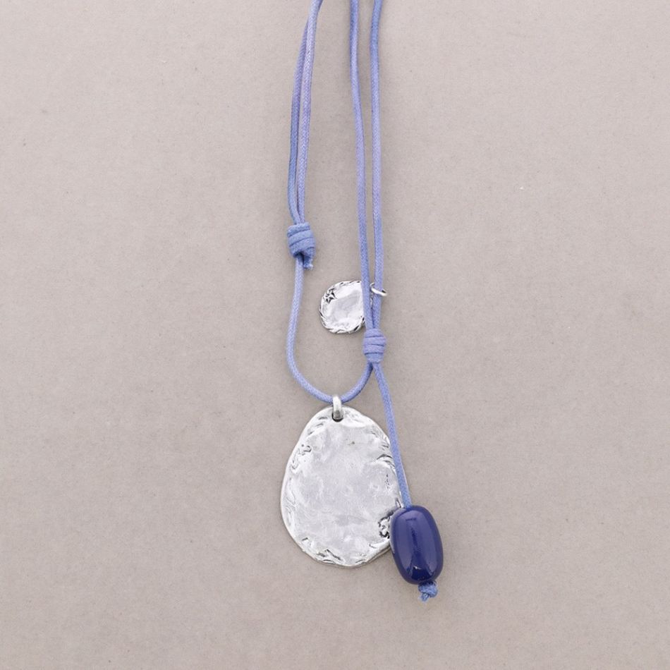 COLLAR LARGO CORDON COLG.METAL