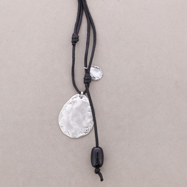 COLLAR LARGO CORDON COLG.METAL