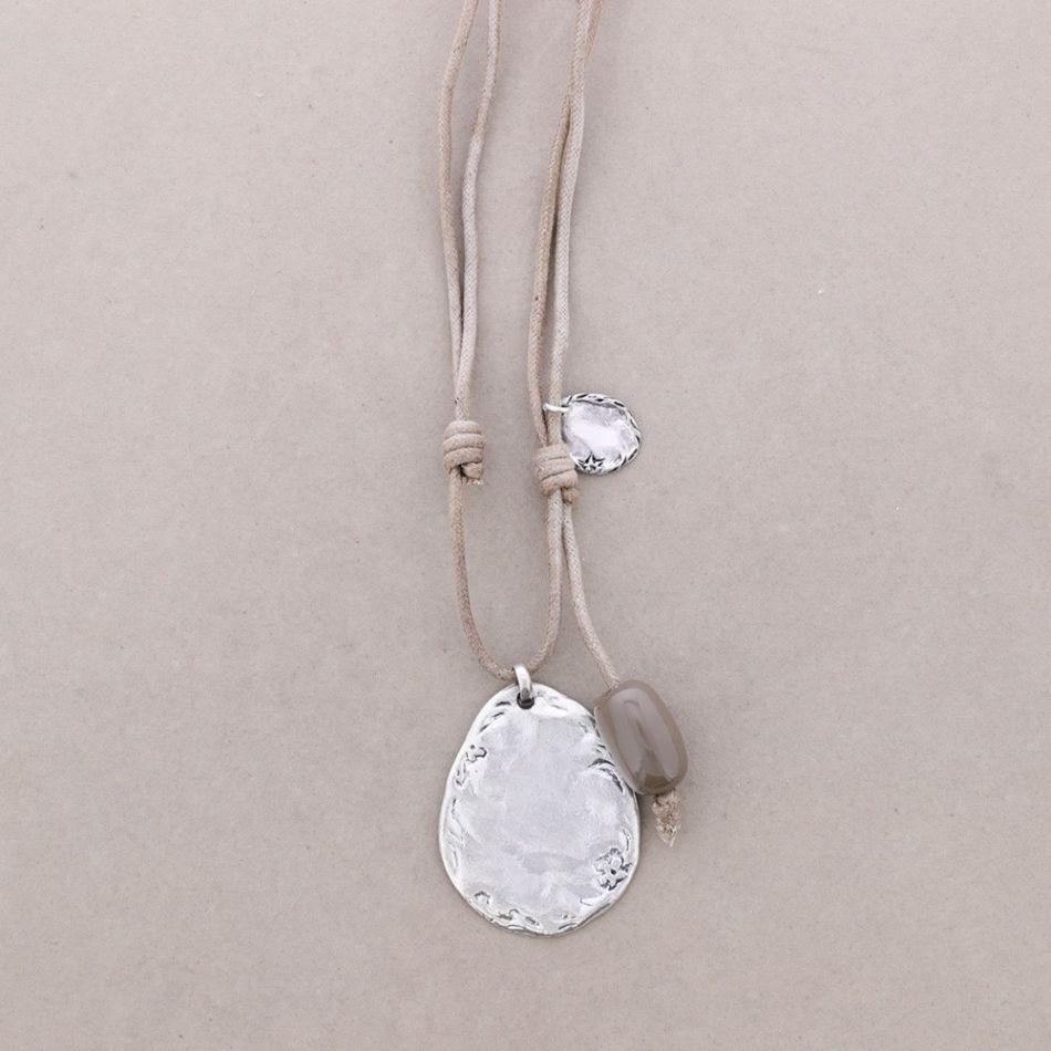 COLLAR LARGO CORDON COLG.METAL
