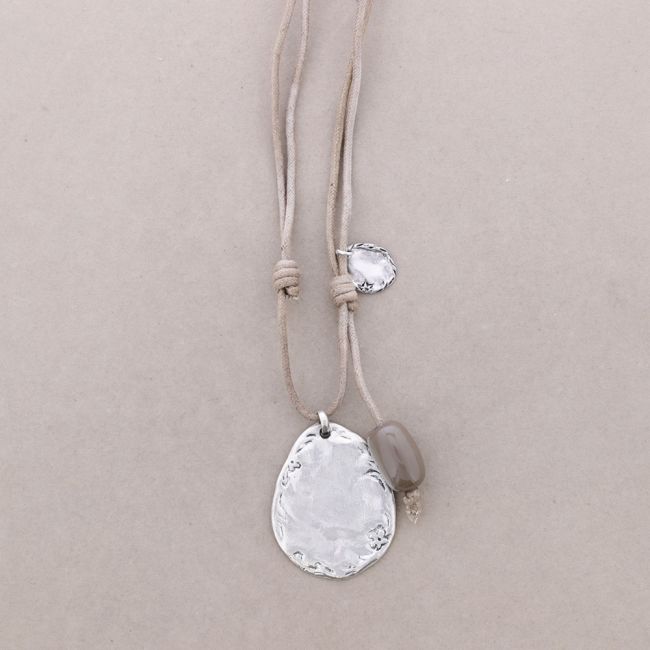COLLAR LARGO CORDON COLG.METAL