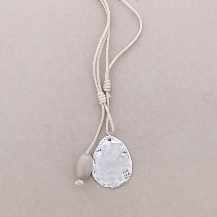 COLLAR LARGO CORDON COLG.METAL