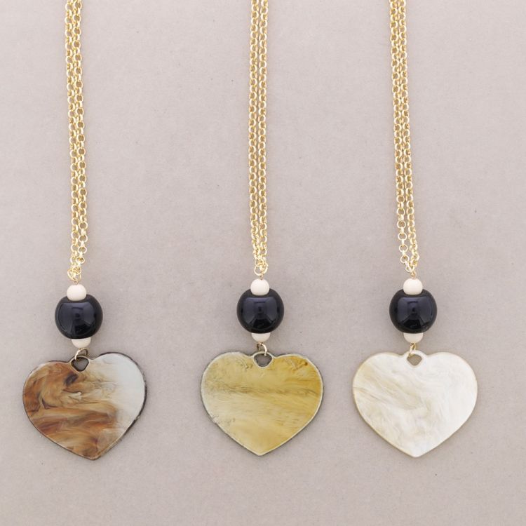 COLLAR LARGO COLG. RESINA FILIGRANA 2