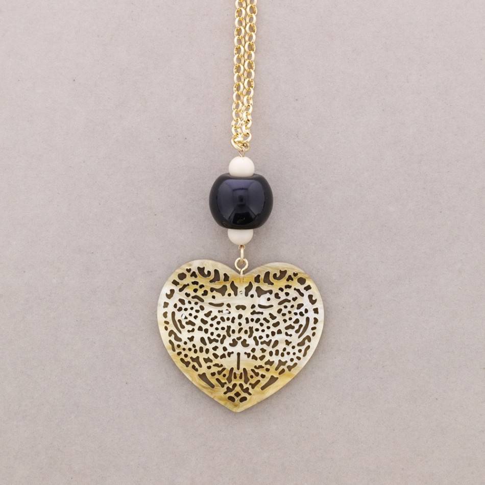 LONG PENDANT NECKLACE RESIN