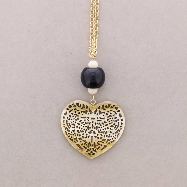 LONG PENDANT NECKLACE RESIN