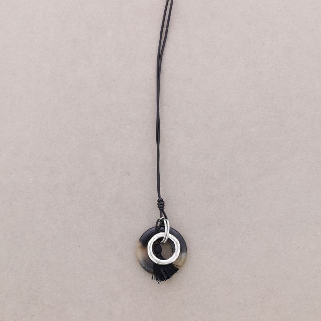 COLLAR LARGO COLG. PIEDRA FLECOS