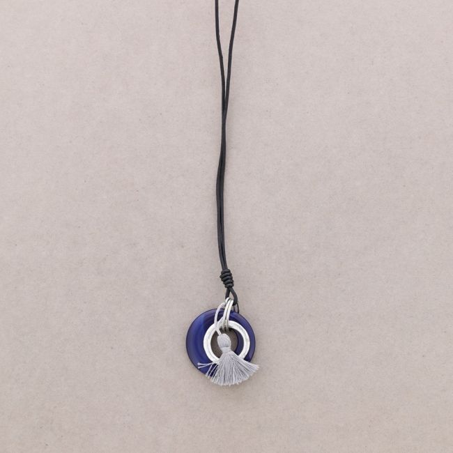COLLAR LARGO COLG. PIEDRA FLECOS