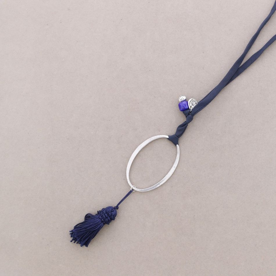 COLLAR LARGO COLG.METAL CUENTAS