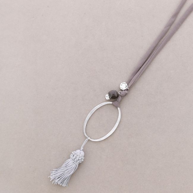 COLLAR LARGO COLG.METAL CUENTAS