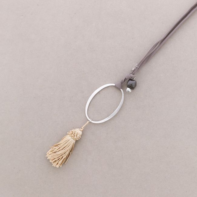COLLAR LARGO COLG.METAL CUENTAS