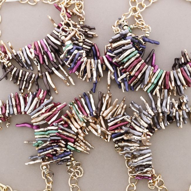 DOUBLE CHAIN ??RESINS CHOKER