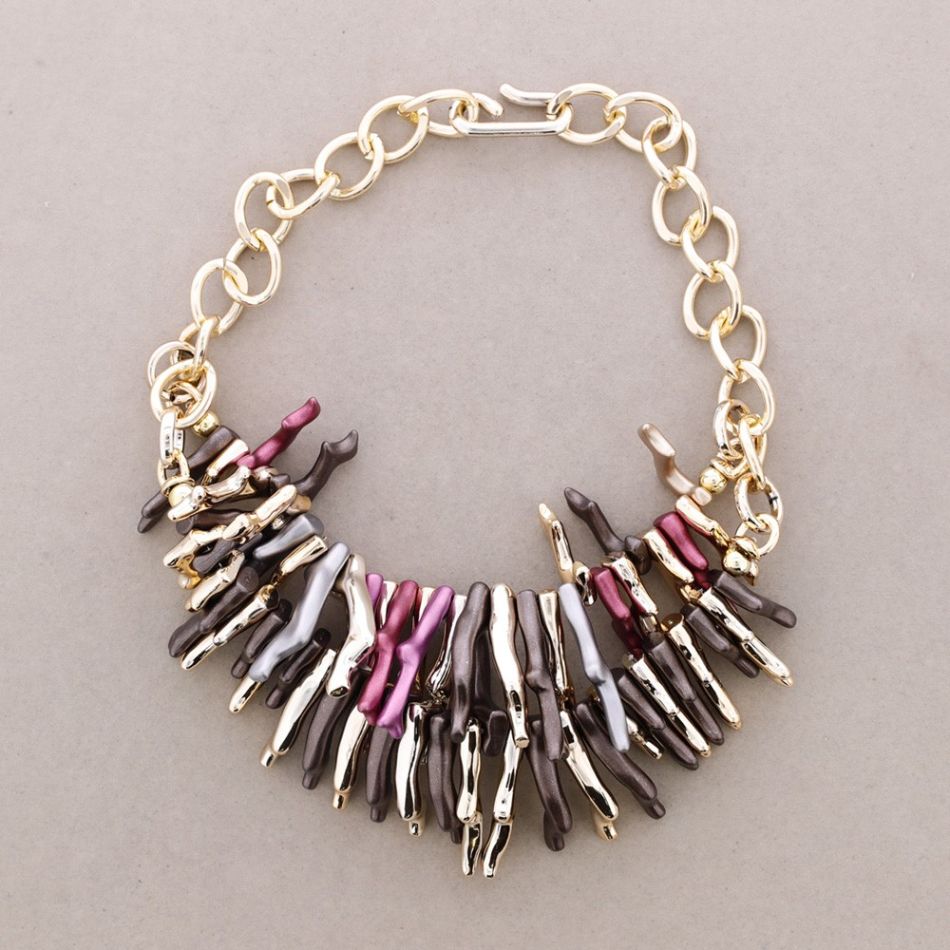 DOUBLE CHAIN ??RESINS CHOKER