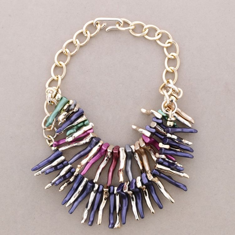 DOUBLE CHAIN ??RESINS CHOKER