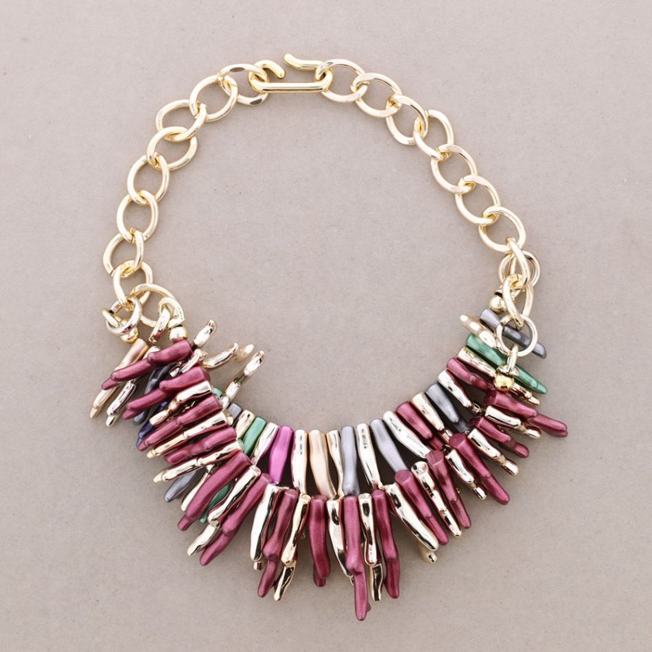 DOUBLE CHAIN ??RESINS CHOKER