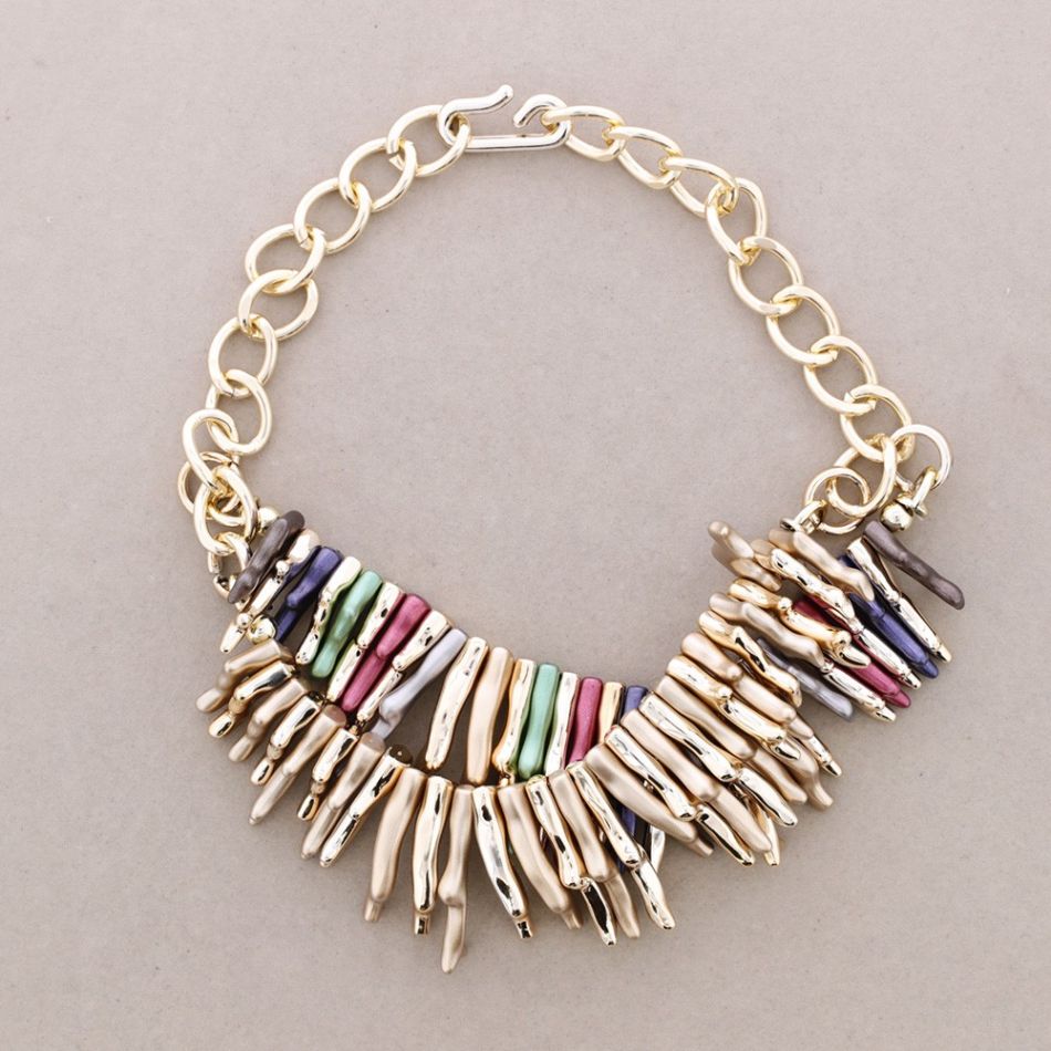 DOUBLE CHAIN ??RESINS CHOKER