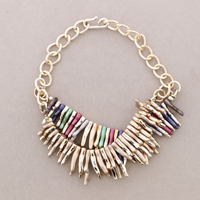 DOUBLE CHAIN ??RESINS CHOKER