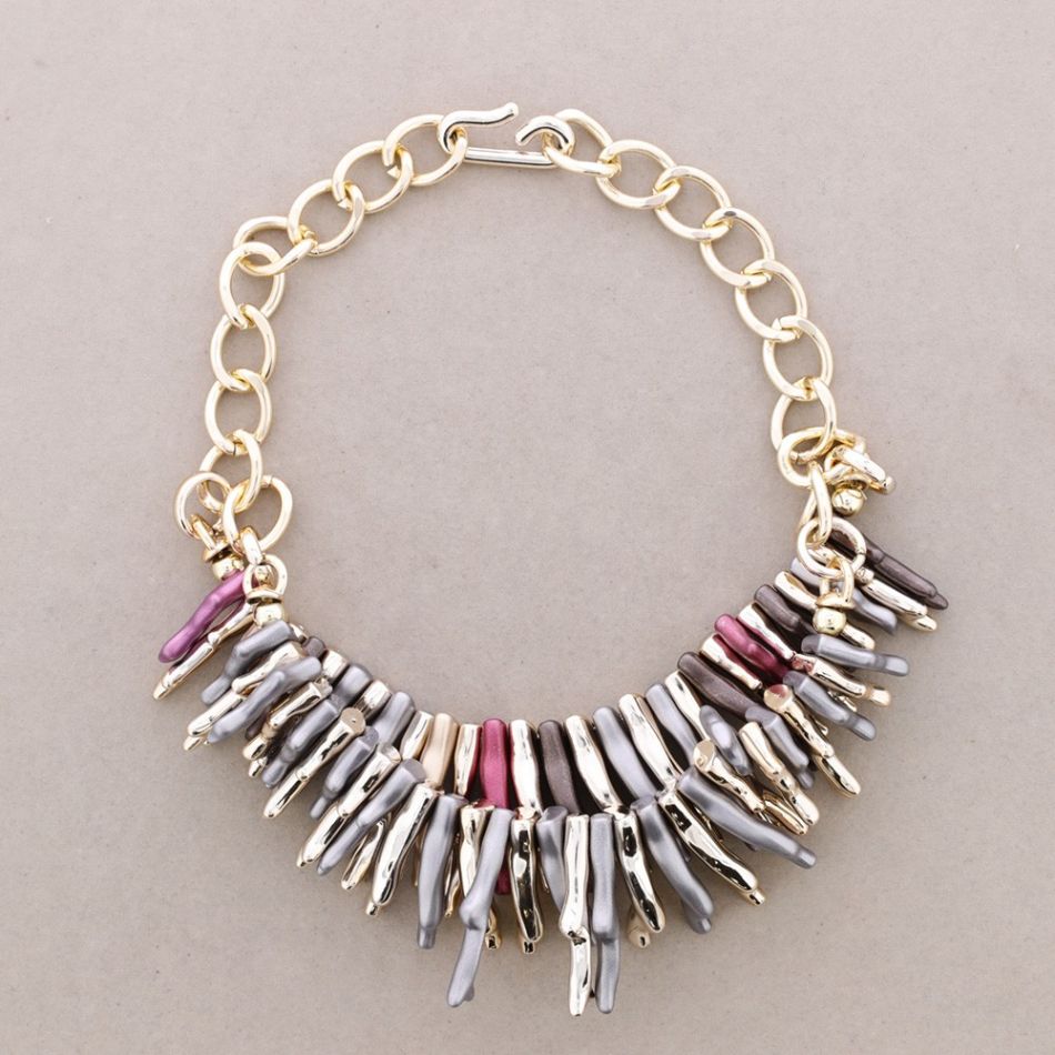 DOUBLE CHAIN ??RESINS CHOKER