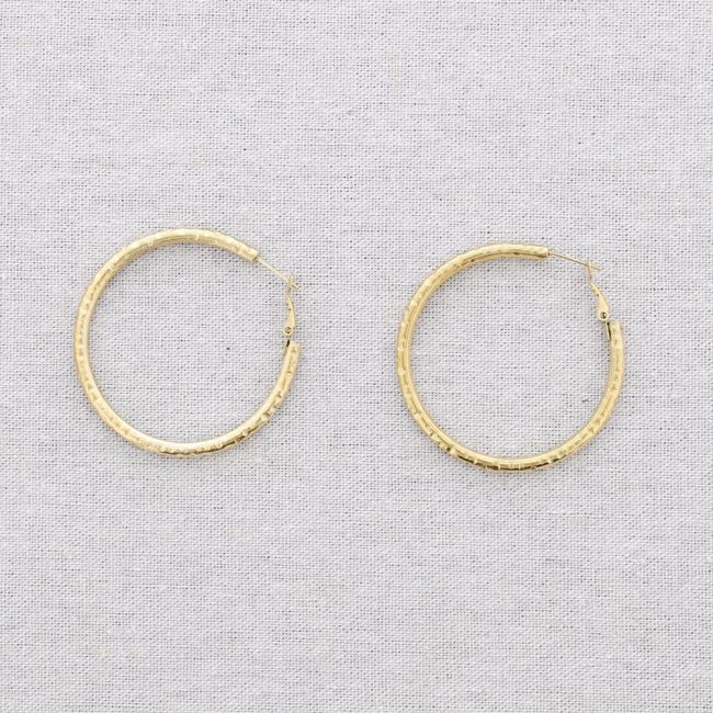 PENDIENTES ACERO ARO 5CM