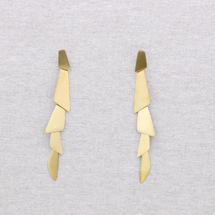 PENDIENTES ACERO FORMAS GEOMÉTRICAS