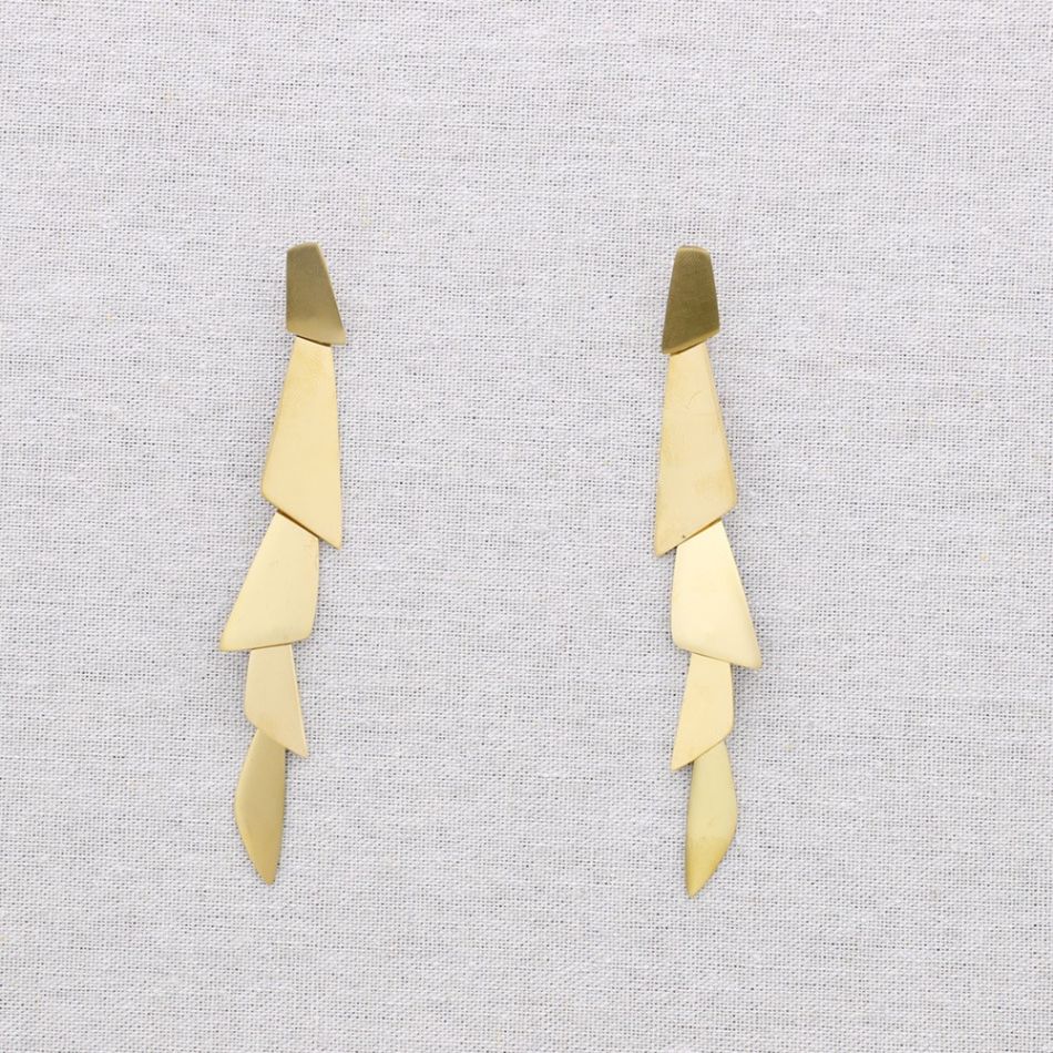 STEEL EARRINGS GEOMETRIC SHAPES