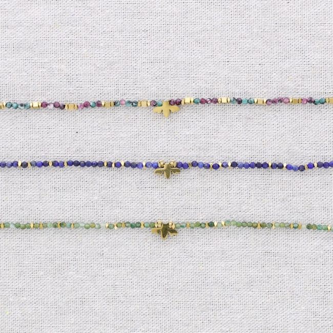 STEEL CHOKER WITH BEE STONES