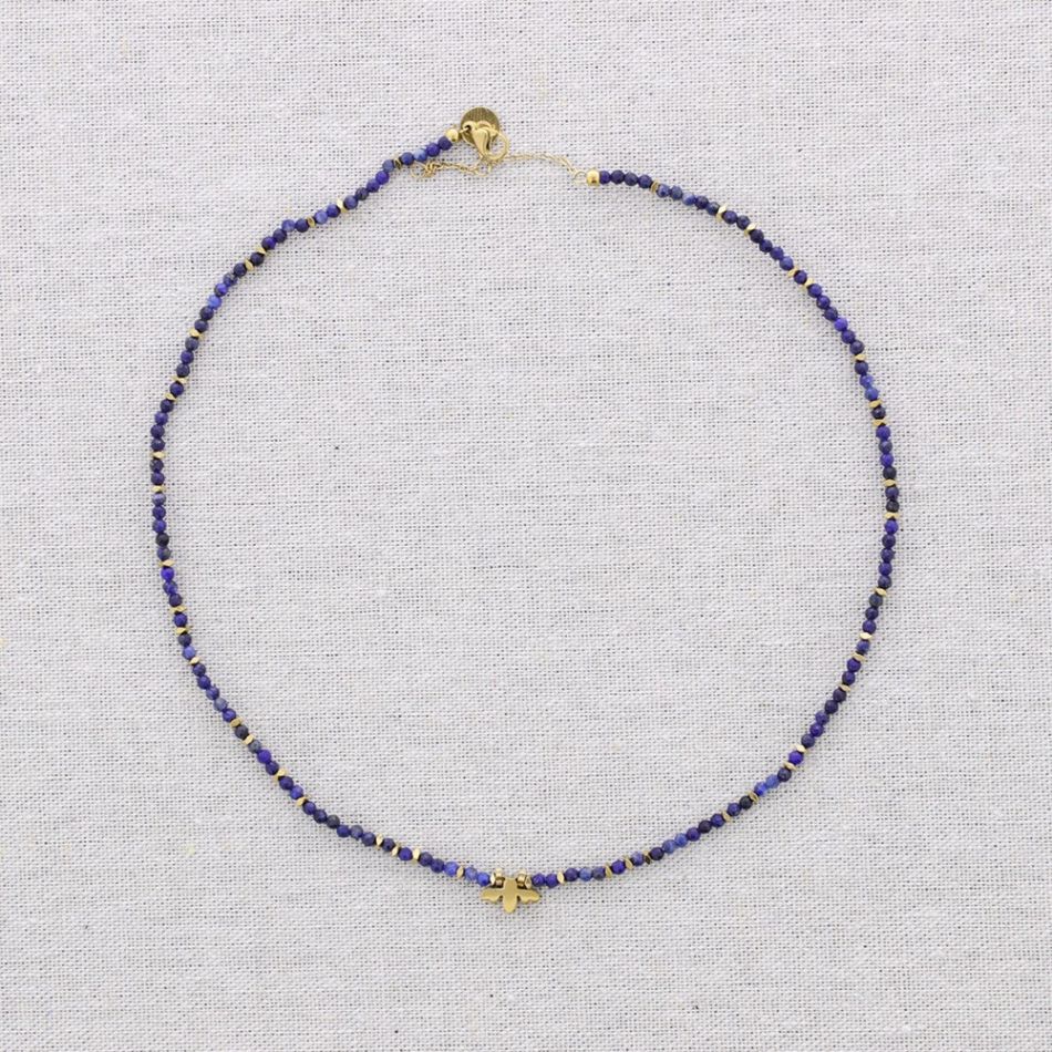 STEEL CHOKER WITH BEE STONES