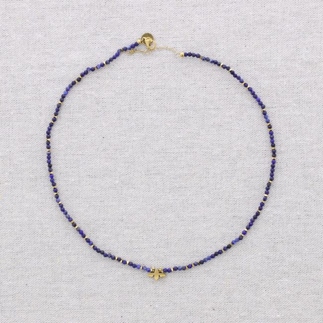 STEEL CHOKER WITH BEE STONES