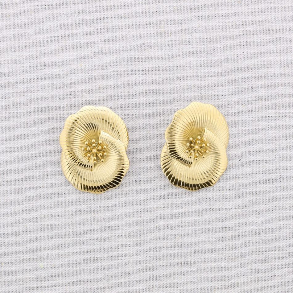 FLOWER STEEL EARRINGS