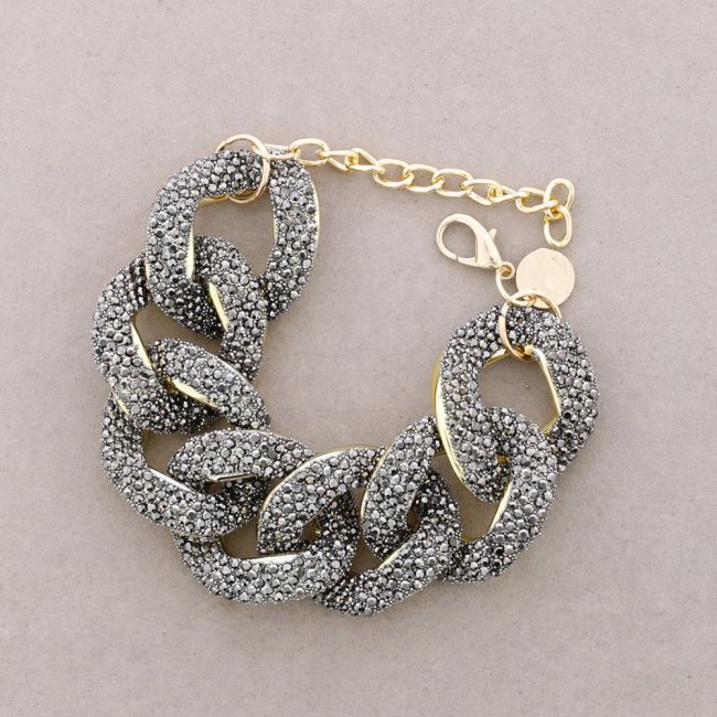 PULSERA ESLABONES BRILLANTES