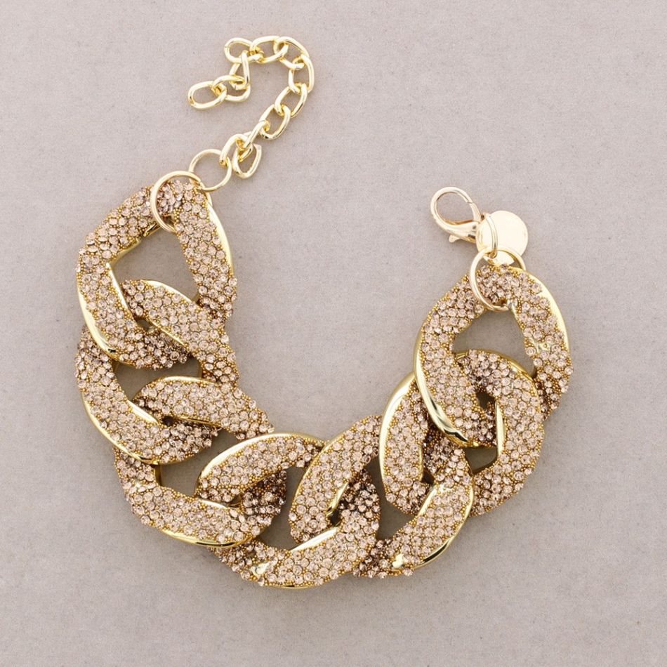 PULSERA ESLABONES BRILLANTES