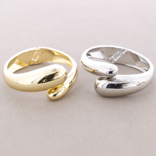 PULSERA AUTOCIERRE DOBLE GOTA METAL