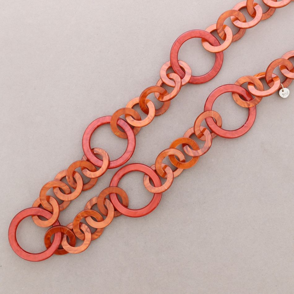 COLLAR LARGO ESLABONES RESINA