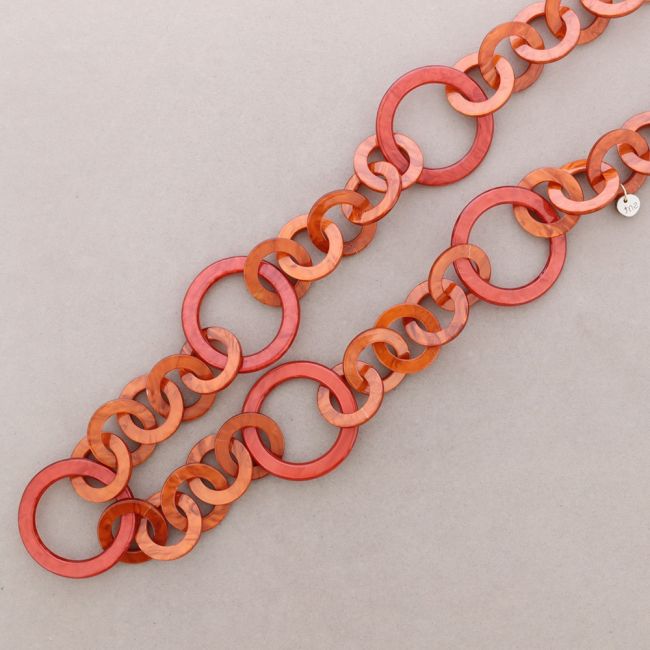 COLLAR LARGO ESLABONES RESINA