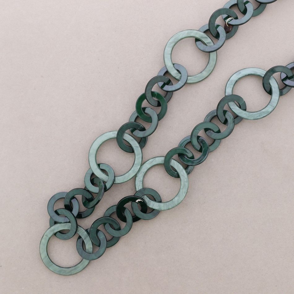 LONG RESIN LINK NECKLACE