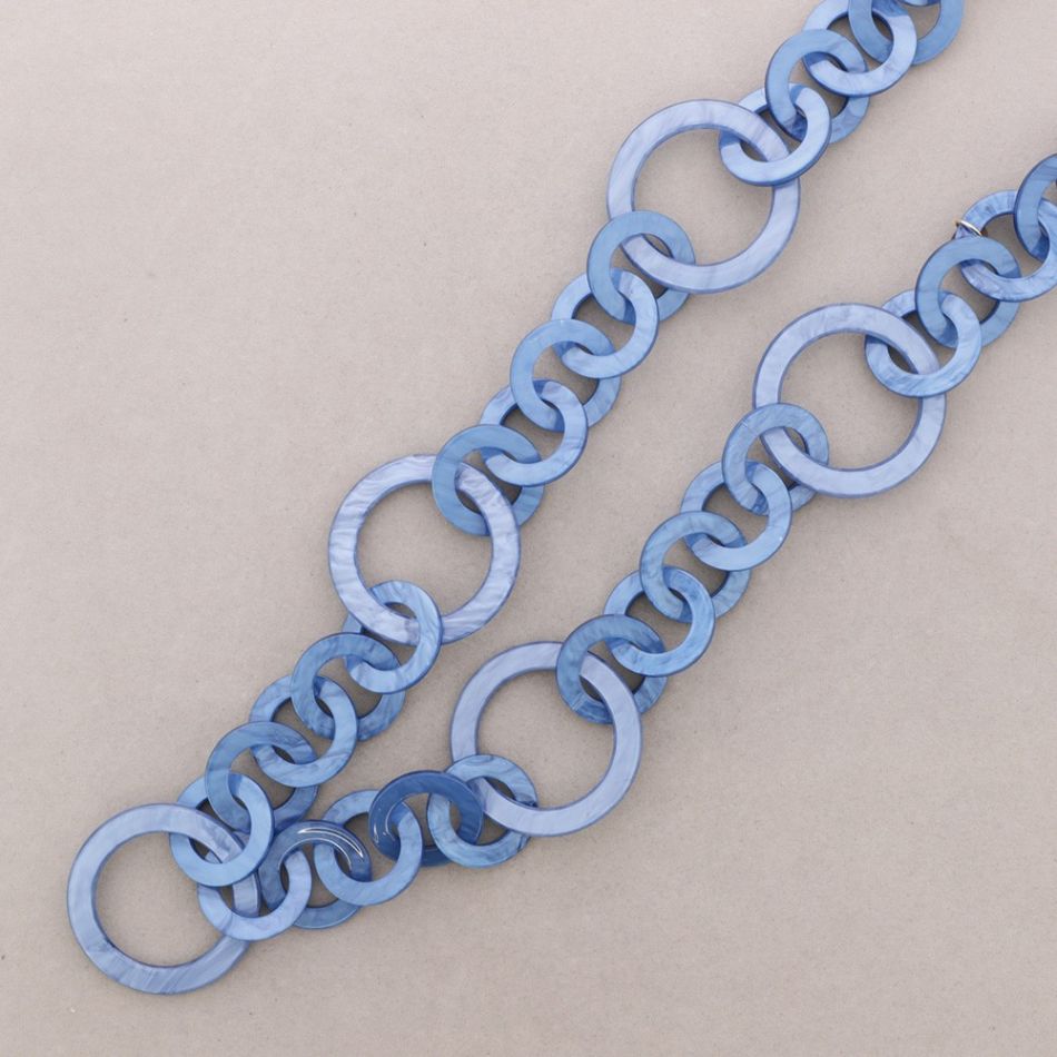COLLAR LARGO ESLABONES RESINA