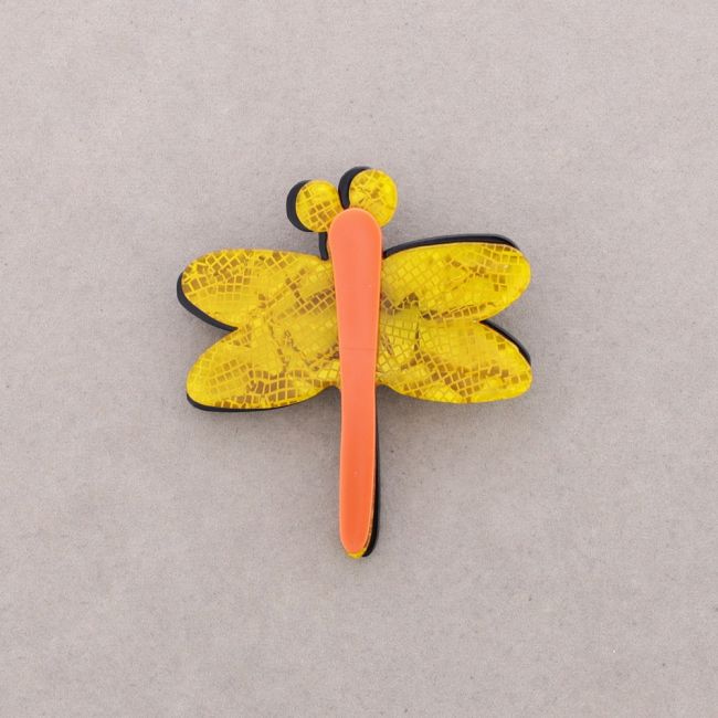 RESIN DRAGONFLY BROOCH
