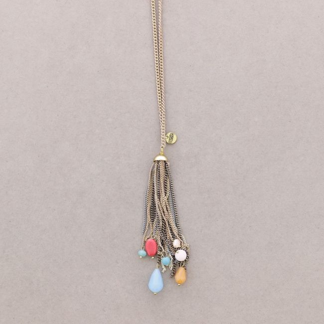 COLLAR LARGO COLGANTE FLECO