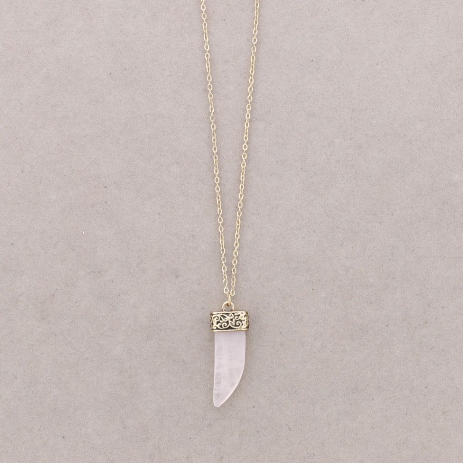 COLLAR LARGO FINO COLG. CUERNO