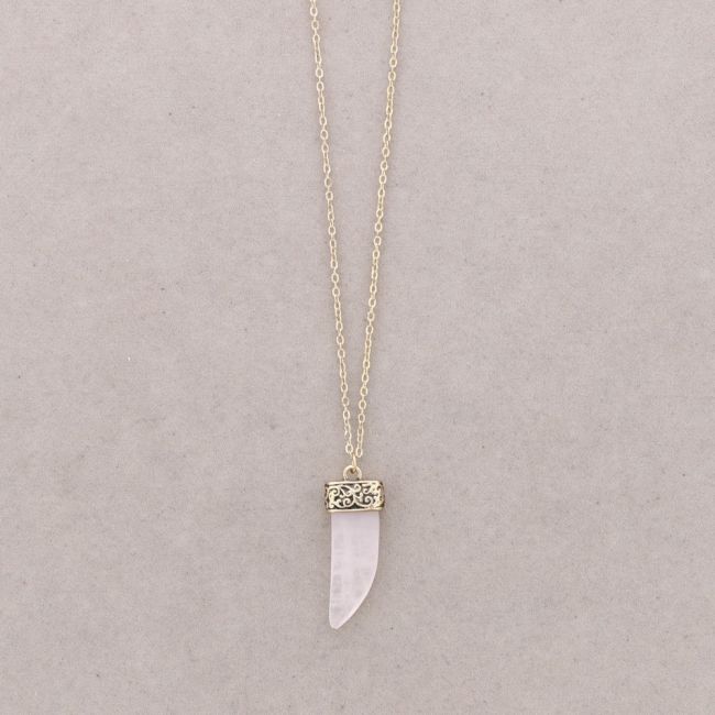 COLLAR LARGO FINO COLG. CUERNO