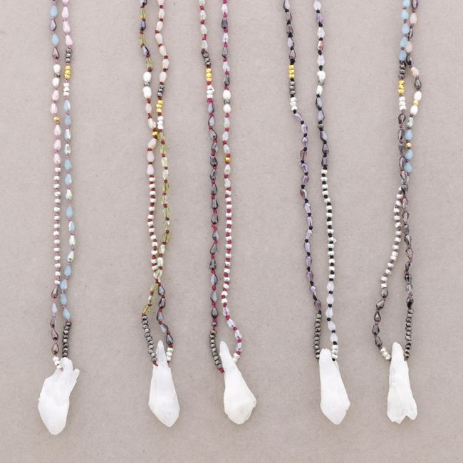 LONG PENDANT NECKLACE STONE