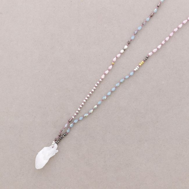 LONG PENDANT NECKLACE STONE