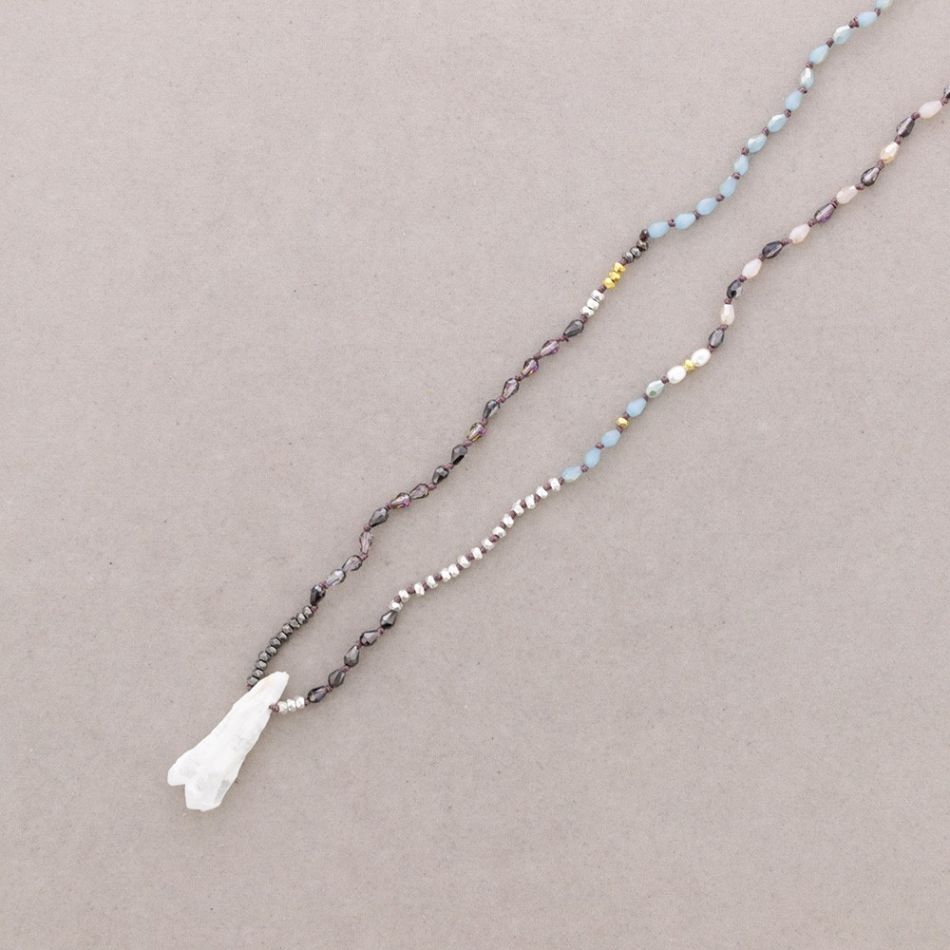 LONG PENDANT NECKLACE STONE