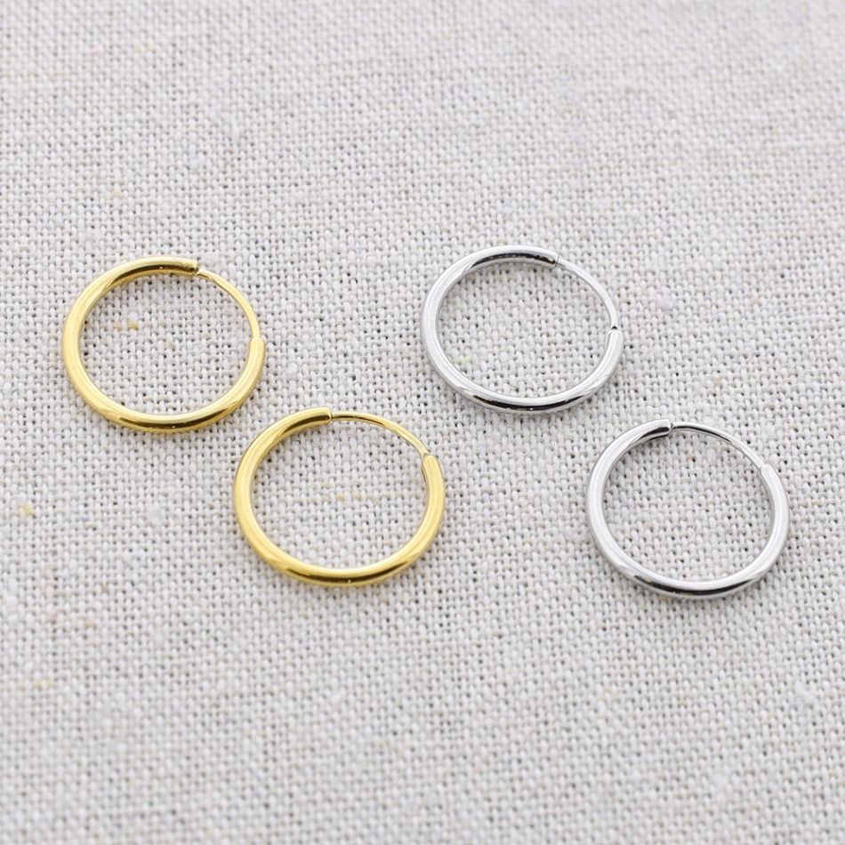 PENDIENTES ACERO ARO 17MM
