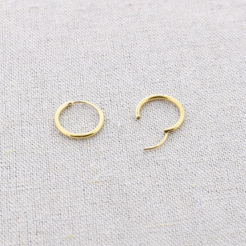 PENDIENTES ACERO ARO 15MM
